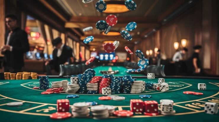 Slot game interface on max77 login showing reels, paylines, and paytable